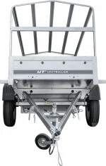 Tieflader Pkw Anhänger Garden Trailer 200 KIPP 200x106 cm 750 kg [mit Hochspriegel, Hochplane und Stützrad] – Bild 3