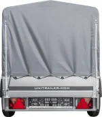 Tieflader Pkw Anhänger Garden Trailer 200 KIPP 200x106 cm 750 kg [mit Hochspriegel, Hochplane und Stützrad] – Bild 5