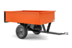 Husqvarna Anhänger 275 Robuster Gartenanhänger mit Heckklappe 225 kg